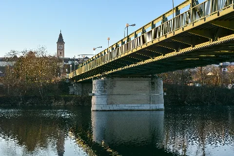 Enns Brücke Turm Von Ennsdorf Ow