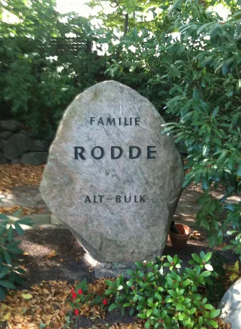 Erbbegräbnis Familie Rodde Alt Bülk
