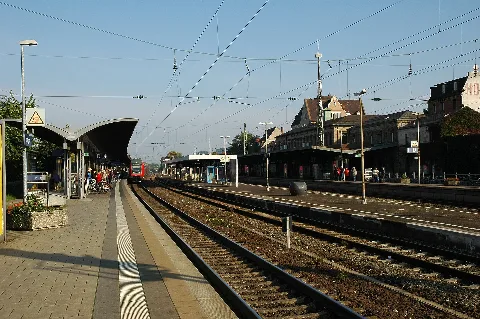 Erlangen Bahnhof Bahnsteig