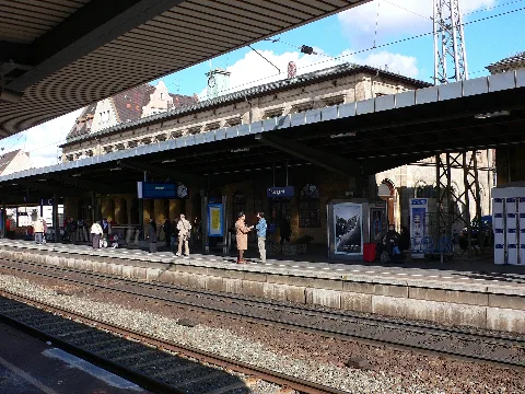 Erlangen Bahnsteig