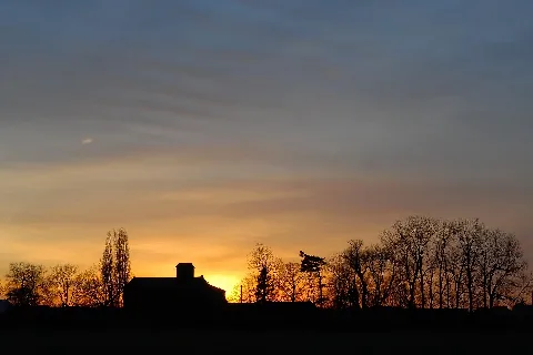 Eschmarermuehle Sonnenuntergang 080126