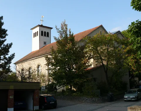 Esslingen A.n. Oberesslingen Martinskirche Ansicht Vom Friedhof (Quer)