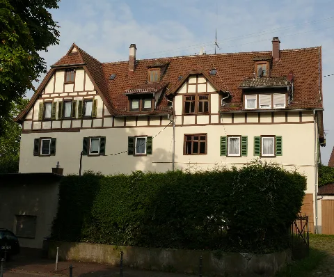 Esslingen A.n. Oberesslingen Plochinger Str. 105 Ehem. Zollhaus Ansicht Von Osten