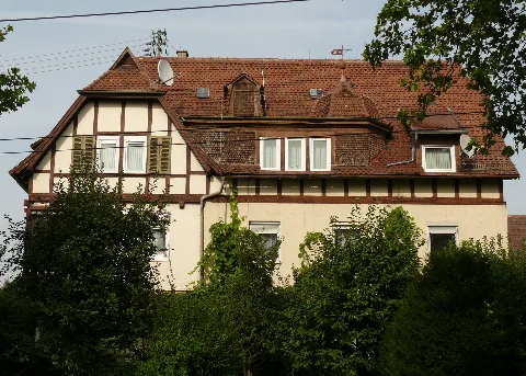 Esslingen A.n. Oberesslingen Plochinger Str. 105 Ehem. Zollhaus Ansicht Von Sw