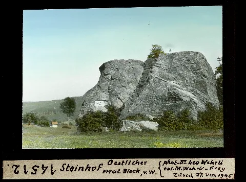 Eth Bib Steinhof, Oestlicher Errat Block, Von Westen Dia 247 14512
