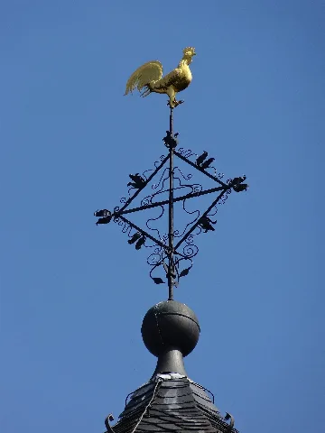 Ev. Kirche Rödgen (Gießen) Wetterhan 01
