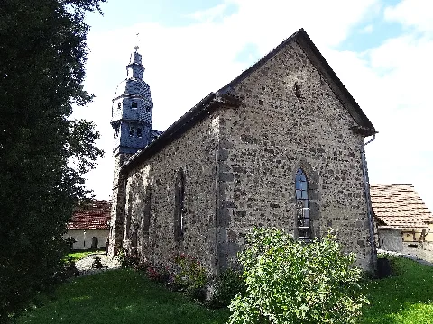 Evangelische Kirche (Burkhardsfelden) Von Südosten 01