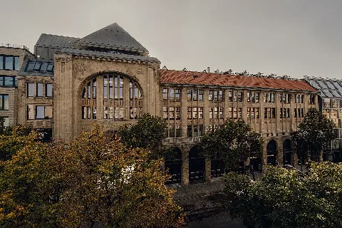 Exterior of Fotografiska Berlin on Oranienburger Straße showing the front facade of the building. ©PionStudio