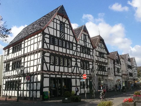 Fachwerkhäuser An Der Hauptstrasse In Rheinbach