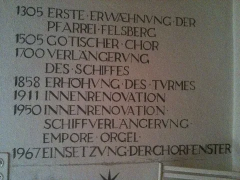 Felsberger Kirchenchronik