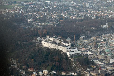 Festung Hohensalzburg Aerial View 003