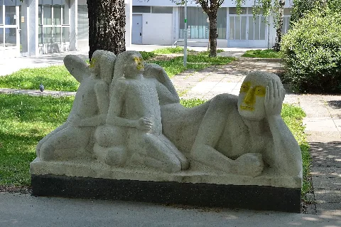 Figuren Am Strand By Oskar Bottoli 03
