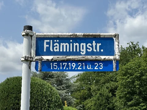 Flämingstr Marl Schild 2
