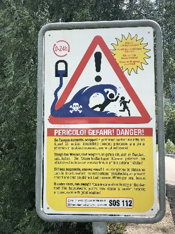 Flutwarnung Blenio