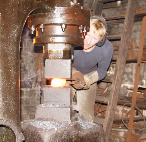 Forging Of Damascus Steel In Solingen 03