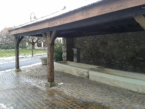 Fountain From 1822 In Villars Sainte Croix