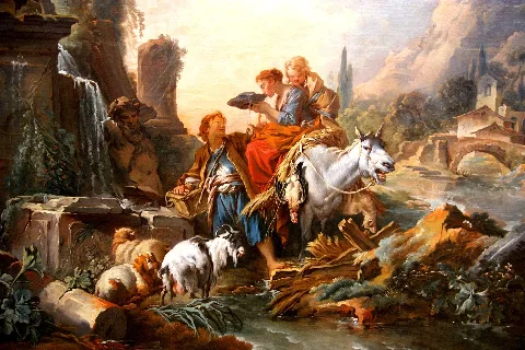 Francois Boucher Rast Am Brunnen In Alte Pinakothek Flickr Allie Caulfields