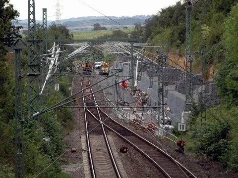 Freiberg Am Neckar Zweigleisiger Ausbau 20090904