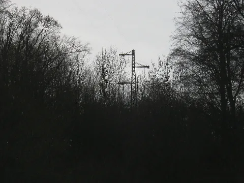 Freileitungskreuzung Kreuzbachtal Mast West 09012014