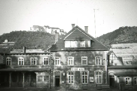 Freyburg Unstrut Bahnhof,Ddr. May 1990 Orwo Up15 Slide Film
