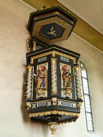 Frickingen Altheim St. Pankratius Kirche Kanzel Von Unten