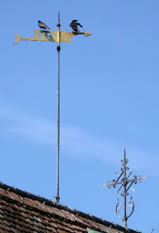 Frickingen Altheim St. Pankratius Kirche Wetterfahne