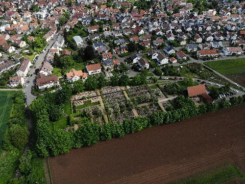 Friedhof Endersbach Luftbild