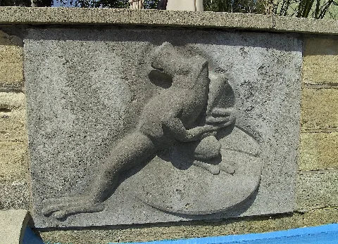 Froschkönig Brunnen Oberesslingen Gartenstadt