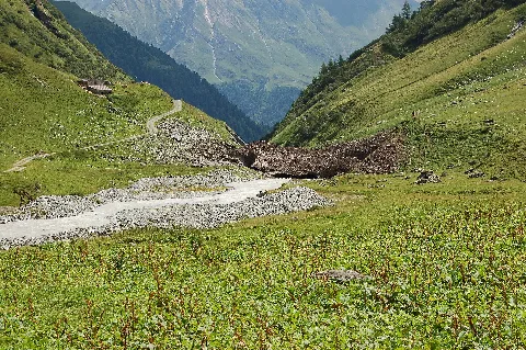 Frosnitzbach Lawine Oberhalb Der Mitteldorfer Alm