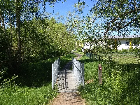 Fußgängerbrücke Elbe Naumburg (Hessen)