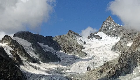 Gabelhorn Glacier In August 2019