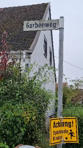 Garbenweg (Neu Ulm) Straßenschild
