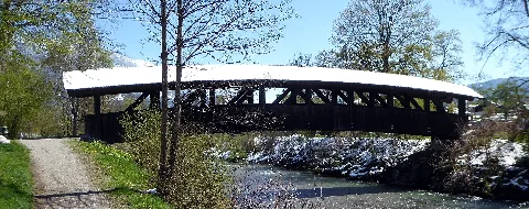 Garmisch, Fußgängerbrücke Kreuzsteg, 1