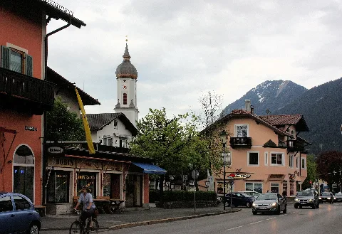 Garmisch Partenkirchen, View To The St. Martin Church