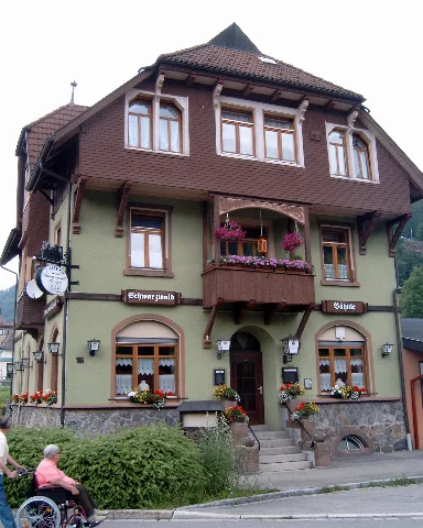 Gasthaus Schwarzwald Bähnle In Todtnau Beim Heutigen Busbahnhof