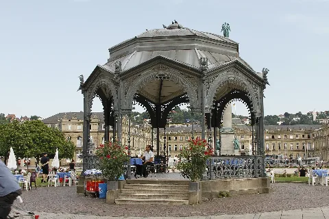 Gazebo Schlossplatz Stuttgart Germany 2017