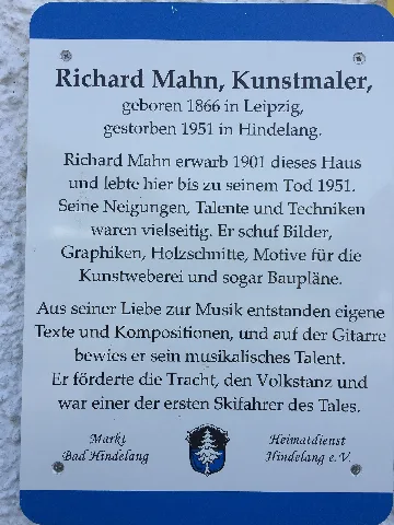 Gedenkplakette Für Richard Mahn