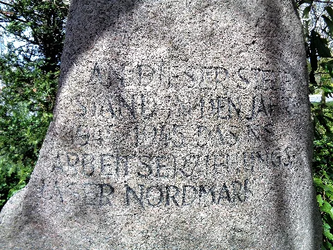 Gedenkstein Ael Nordmark Vorn