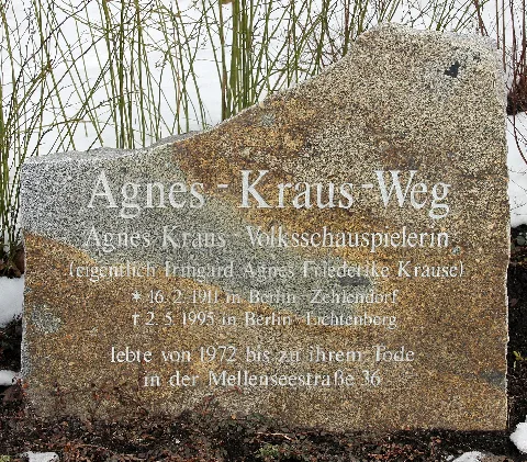 Gedenkstein Agnes Kraus Weg (Frife) Agnes Kraus