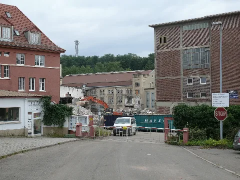 Gemmrigheim Papierfabrik Abriss Totale