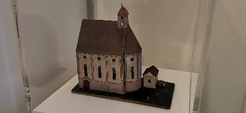 Kapelle St. Martin · Modell aus dem Jahr 1862 (kurz danach abgerissen), an der Stelle steht die Provinzialbibliothek