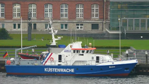 German Coast Guard Vessel Eider In Kiel