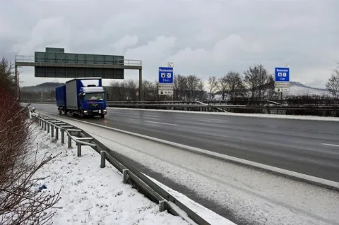 Glatteis Auf Der Autobahn Geograph.org.uk 7616