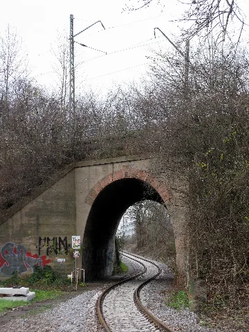 Gleis Vom Unterwerk Unter Der Höllentalbahn Richtung Hauptbahnhof Freiburg