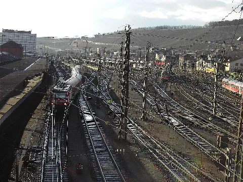 Gleisvorfeld Wuerzburg Hbf 20050312