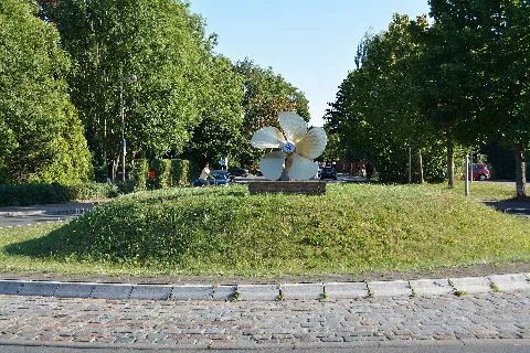 Glückstadt, Ein Kreisverkehr Nik 3226
