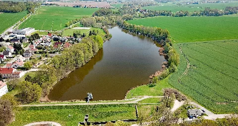 Göda Speicherbecken Aerial