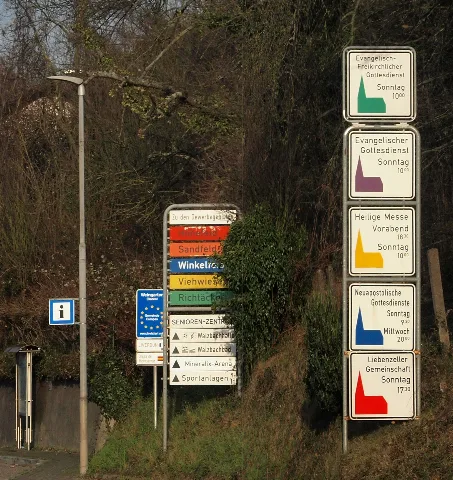Gottesdienstschilder