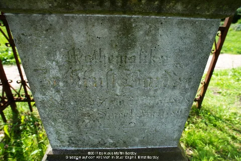 Grabstein Dr.phil. Ernst Bardey Auf Dem Kirchhof In Stuer