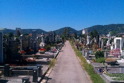 Graz Steinfeldfriedhof Mittelachse